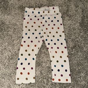 Kyte Baby Oat Polka Dot leggings
